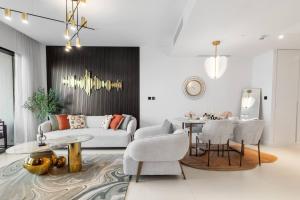 Posezení v ubytování Novity Signature Homes