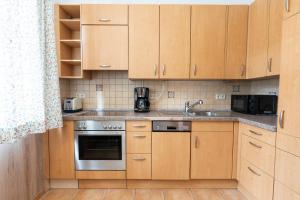 Η κουζίνα ή μικρή κουζίνα στο Höllental heritage house - Alpspitzblick - 1