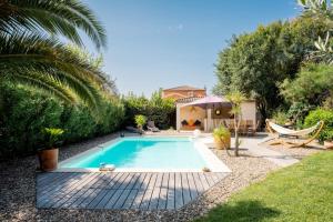 Bazén v ubytování Villa Andria Family-friendly trampoline & pool nebo v jeho okolí