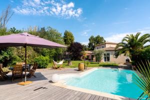 Bazén v ubytování Villa Andria Family-friendly trampoline & pool nebo v jeho okolí