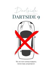 a sign indicating that a car is parked in a parking lot at Dartside 9 in Dartmouth