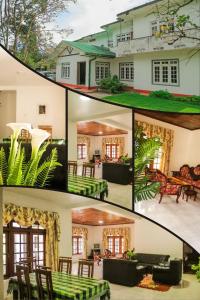 een collage van foto's van een huis bij Glenfall Guest in Nuwara Eliya