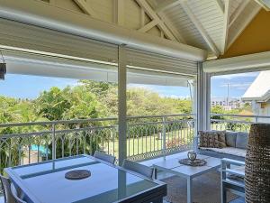 Balkón nebo terasa v ubytování Pitaya - T3 cosy en duplex avec cuve