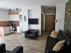 Kuchyň nebo kuchyňský kout v ubytování Leski Raj + 32 fotografií