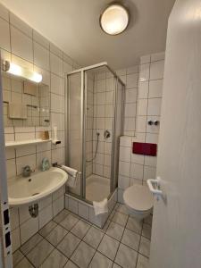 Koupelna v ubytování Gästehaus Schröder