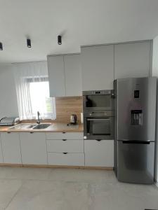 Kuchyň nebo kuchyňský kout v ubytování Mery House Agroturystyka