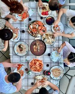 Jídlo v prázdninového domu nebo okolí