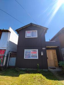 Bygningen som feriehuset ligger i