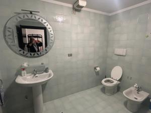 Koupelna v ubytování Larysa