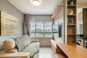 Kuchyň nebo kuchyňský kout v ubytování Apto em Cond. c/ Piscina em Goiânia KSP1304