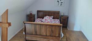 Postel nebo postele na pokoji v ubytování Au Beau Gîte