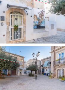 a building with a mural on the side of it at Casa andré in Siracusa +15 photos