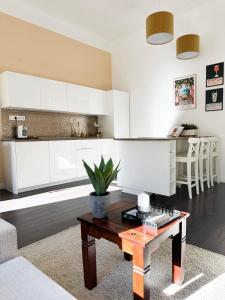 Kuchyň nebo kuchyňský kout v ubytování L&O Residence Gold