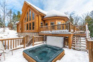 Fiddler Lake Resort Chalet 80 Deer with pool v zimě