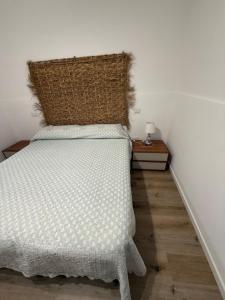 a bedroom with a bed with a pillow on it at Casa Mia in Alife