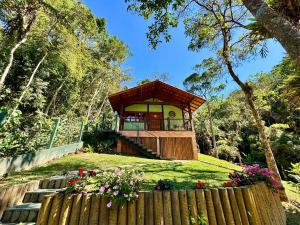 Zahrada ubytování Chalé Visconde da Mata Maringá MG