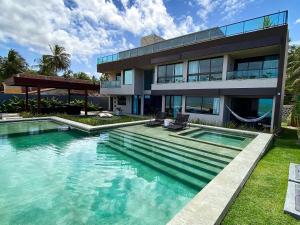 Bazén v ubytování Casa Akumal, Pé na areia, 6 suítes vista mar nebo v jeho okolí