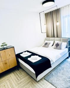 Postel nebo postele na pokoji v ubytování Góralskie Apartamenty Trimont