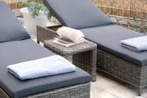 Χώρος καθιστικού στο Goudis Suite Iro