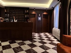 Ο χώρος του lounge ή του μπαρ στο Palazzo Roma- Luxury Leading Hotels