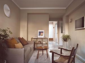 Χώρος καθιστικού στο Melpomeni House