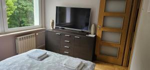 Μια τηλεόραση ή/και κέντρο ψυχαγωγίας στο Apartament Gdynia Babie Doły