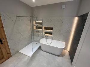 Koupelna v ubytování Parkview Premium Apartment + 8 fotografií