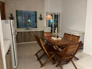 Η κουζίνα ή μικρή κουζίνα στο Apart Santa Ana de los Indios Guácaras