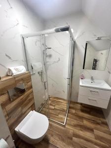 Koupelna v ubytování Leski Raj