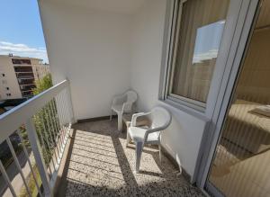 Μπαλκόνι ή βεράντα στο Apartman Veki