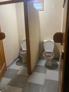 Koupelna v ubytování Auberge Ouabas