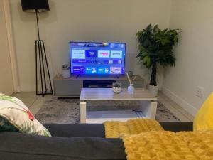 TV a/nebo společenská místnost v ubytování The Cube Rivonia Sandton Luxury Suites