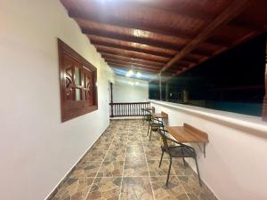 Balkón nebo terasa v ubytování Hotel Jardin de Rosas