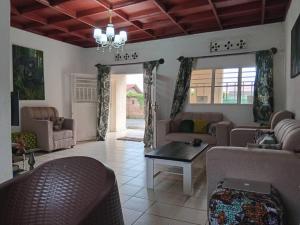 Χώρος καθιστικού στο Sabyinyo Landscape resort