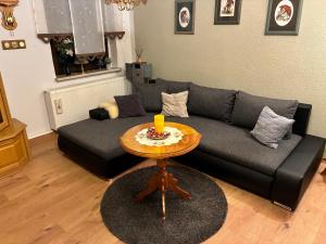 Posezení v ubytování Ferienwohnung am Hammerberg