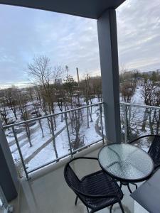 Daugavas Rezidence v zimě