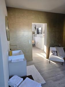 a bathroom with a sink and a mirror at 8z dreamz 4 in Ghent +8 photos