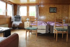 TV a/nebo společenská místnost v ubytování Chalet Talblick, alte Gasse 40 + 20 fotografií