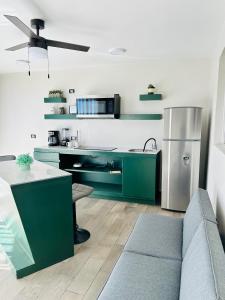 Kuchyň nebo kuchyňský kout v ubytování HOTEL and Suites Cananea