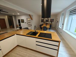 Kuchyň nebo kuchyňský kout v ubytování Dom na Kasztanowej