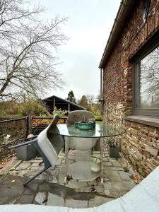 Patio nebo venkovní prostory v ubytování Countryside house near Lake Bambois & Nature animals and relaxation