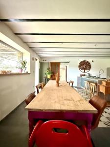 Posezení v ubytování Countryside house near Lake Bambois & Nature animals and relaxation