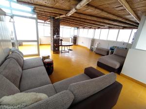 Posezení v ubytování Casa de playa Barranca