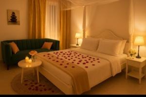 Postel nebo postele na pokoji v ubytování Bensa Homes