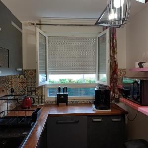 Kuchyň nebo kuchyňský kout v ubytování Apparemment entier Jardin Terrasse Netflix