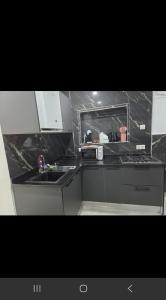 Bordj el Kiffanmagnifique studio a Alger bordj al kiffan的带水槽和台面的厨房