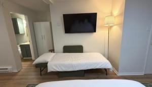 Televiisor ja/või meelelahutuskeskus majutusasutuses Main St Studio - Walk to Lifts, Dining, and Shopping