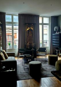 Χώρος καθιστικού στο Le Galeriste - parking inclus