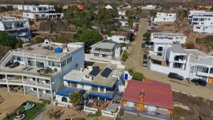an aerial view of a city with buildings at Beach house oceacn front Rosarito in Rosarito