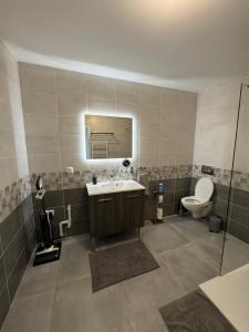 Koupelna v ubytování Studio Cosy Le Cocon au calme